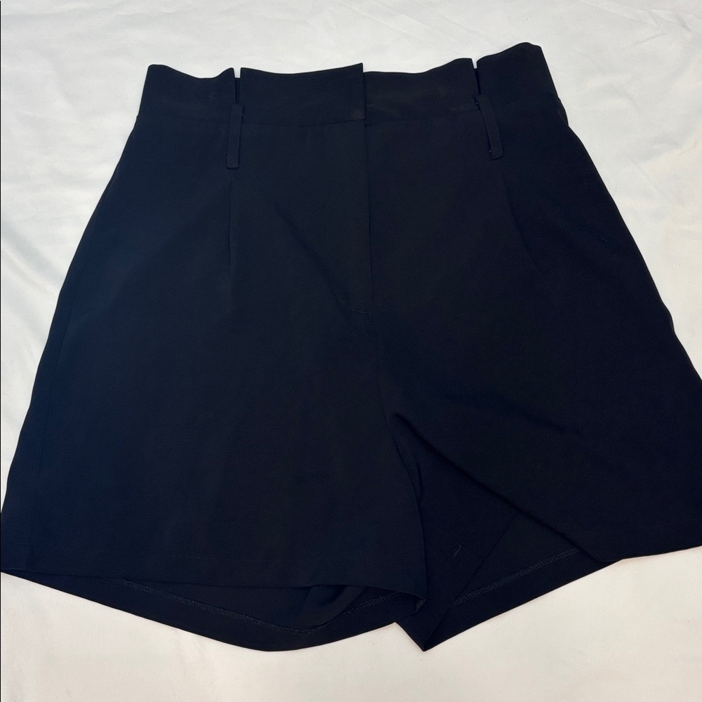 Classic Black Women's dress casual Shorts high waisted NEW